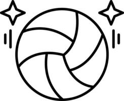 volleybal lijn icoon vector