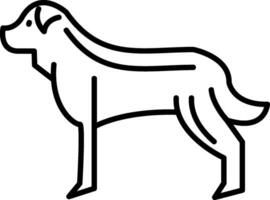 hond lijn icoon vector