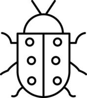 bug lijn icoon vector