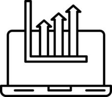 digitaal economie lijn icoon vector