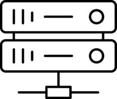 pictogram serverlijn vector