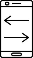 pictogram overdrachtlijn vector