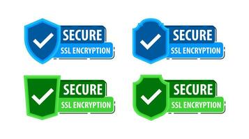 beveiligen verbinding. ssl schild beschermd. https certificaat privacy icoon. ssl veilig vector