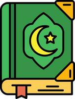 koran lijn gevulde icoon vector