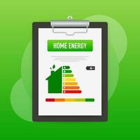 vlak huis energie. slim huis. toekomst technologie. vector logo illustratie. internet technologie. vector icoon