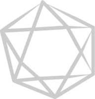 diamantlijn vijfhoek vector