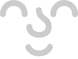 emoji gezicht eenvoudige glimlach vector