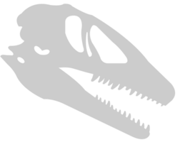 dinosaurussen schedel vector