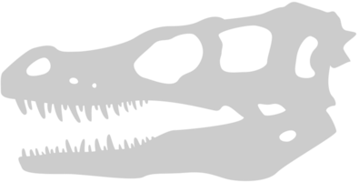 dinosaurussen schedel vector