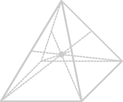 geometrische piramide vector