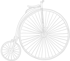 vintage fiets vector