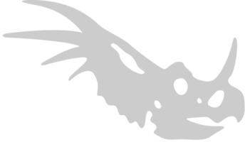 schedel dinosaurus vector