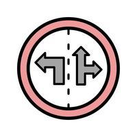 Vector Lane control teken pictogram