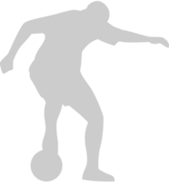 silhouetten voetbal vector