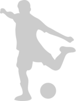 silhouetten voetbal vector