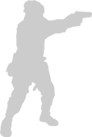 soldaat schieten vector