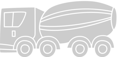 bulk cement aanhangwagen vector