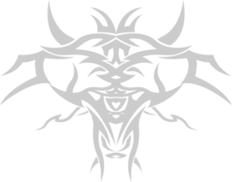 tribal monster hoofd tatoeëren vector