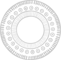 cirkel boho-stijl vector