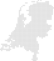 Nederland pixel kaart vector