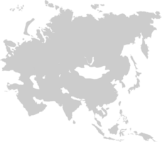 Azië kaart vector