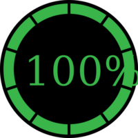 cirkel preloader 100% vector