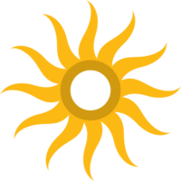 cirkel logo zon vector