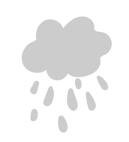 schetsmatig regenachtig weerpictogram vector