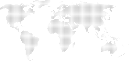 gestippelde wereldkaart vector