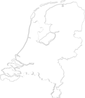 Nederland kaart vector