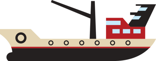 visserij trawler schip vector