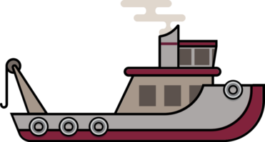 kraan schip vector