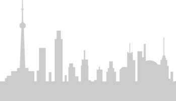 skyline van de stad vector