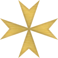gouden Maltezer kruis vector