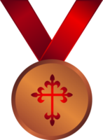 Maltezer kruismedaille vector