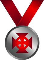 Maltezer kruismedaille vector