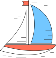 zeilboot vector