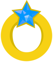 diamanten ring goud vector