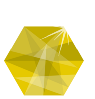 diamant zeshoek vector