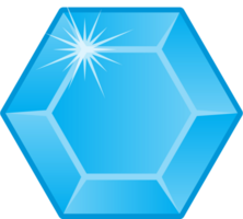 diamant edelsteen zeshoek vector