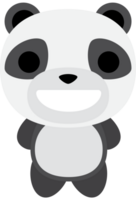 emoji panda grote glimlach vector