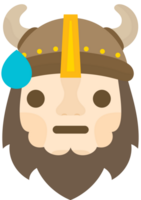 emoji viking zweet vector