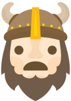 emoji viking verdrietig vector