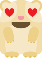 emoji cavia love vector