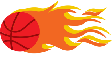 basketbal in brand vector