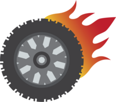 burnout wiel vector