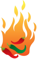 super hete chili vector