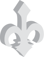 fleur de lis isometrische vector