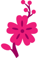 schattige bloem vector
