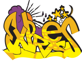 graffiti typografie vector